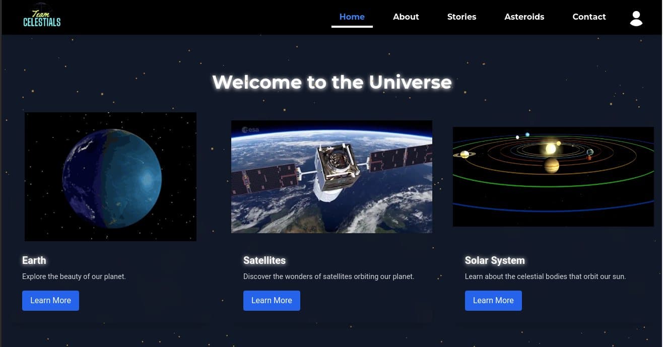Orrery Web App - NASA Space Apps 2024